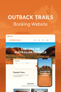 Featured image of Outback Trails adventure travel platform in Australia showcasing scenic tours and booking interface