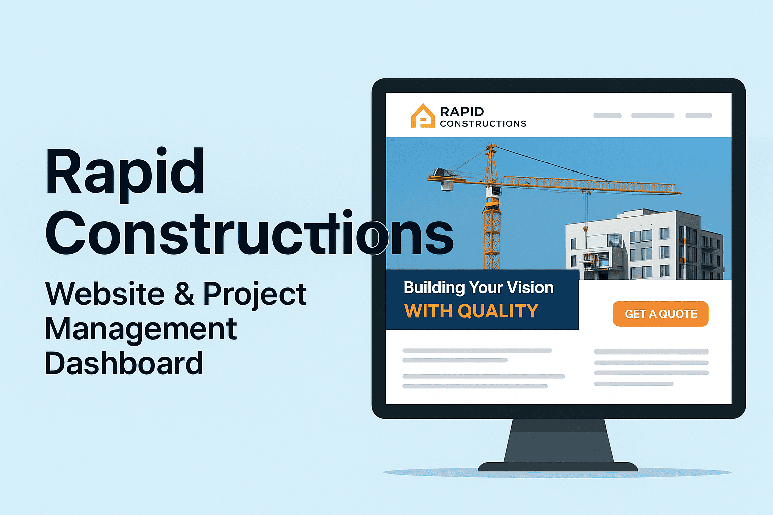 🏗️ Rapid Constructions: Real Estate Website & CRM Integration